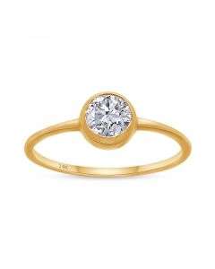 14KY RING 0.42CT TIB
